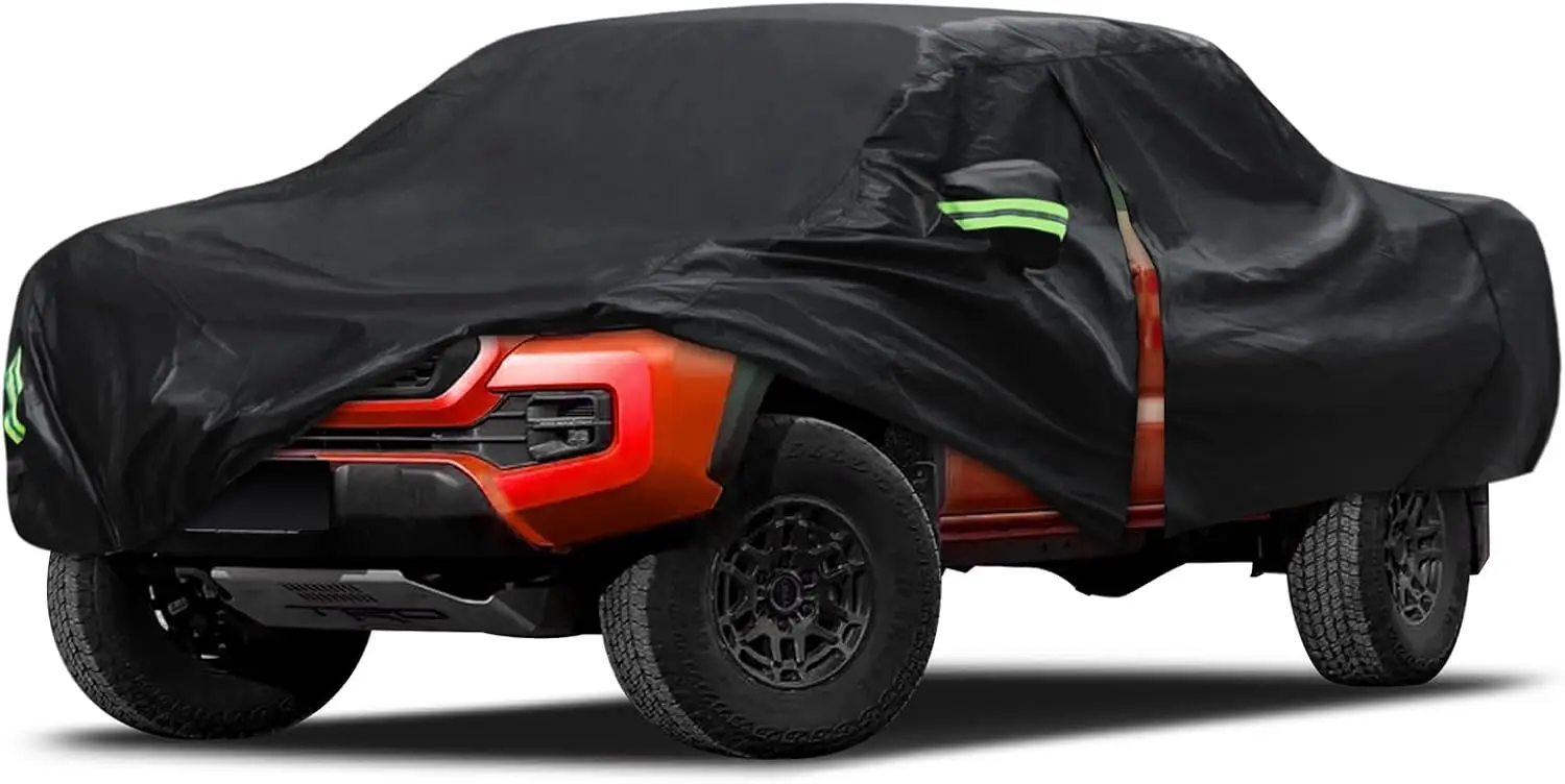 

Custom Fit Car Cover for Toyota Tacoma 2005-2025, Waterproof with Door Zipper for All-Weather Protection