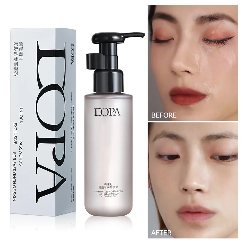 DOPA カメリアシード クリア＆モイスチャライジング メイク落としオイル アイ＆リップメイク落としウォーターが顔を深く洗浄します