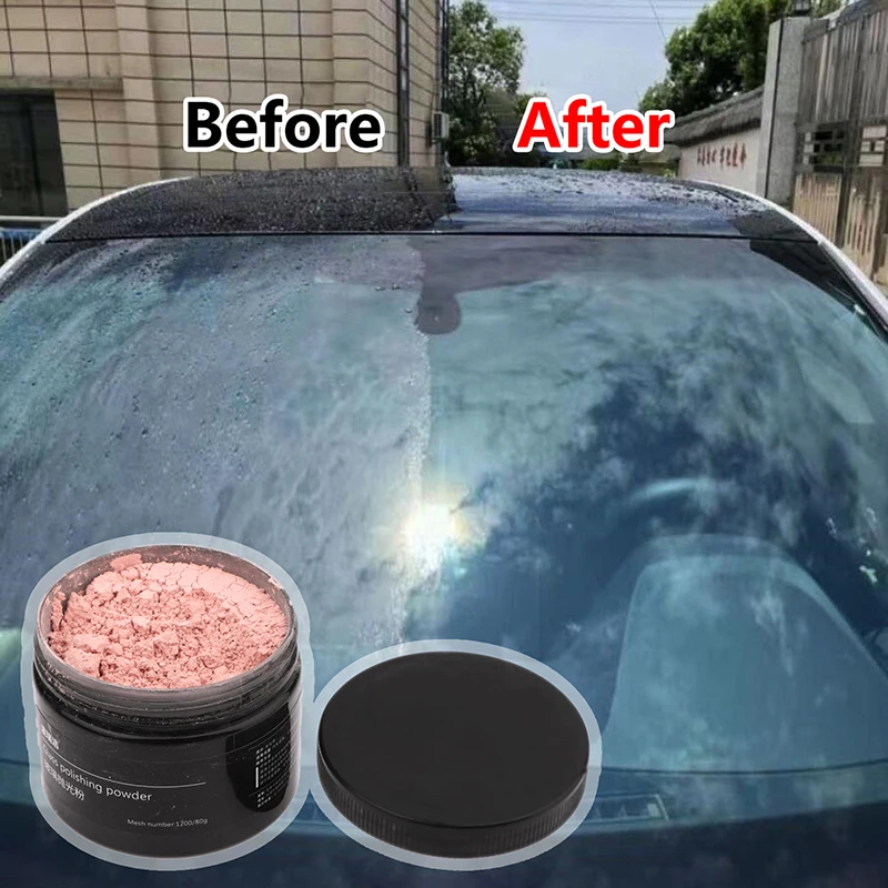 .1Set Car Window Polishing Mirrors Powder 80g Glass Polish Cerium Oxide Powder Glass Remove Composite Rare Repair Tool