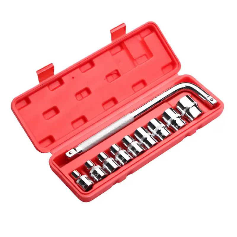 Wrench And Socket Set 10Pieces Wrench Set 1/2 Inches Socket Set Quick-Release Mechanics Hand Tool Kit Socket Adapter For Cycle