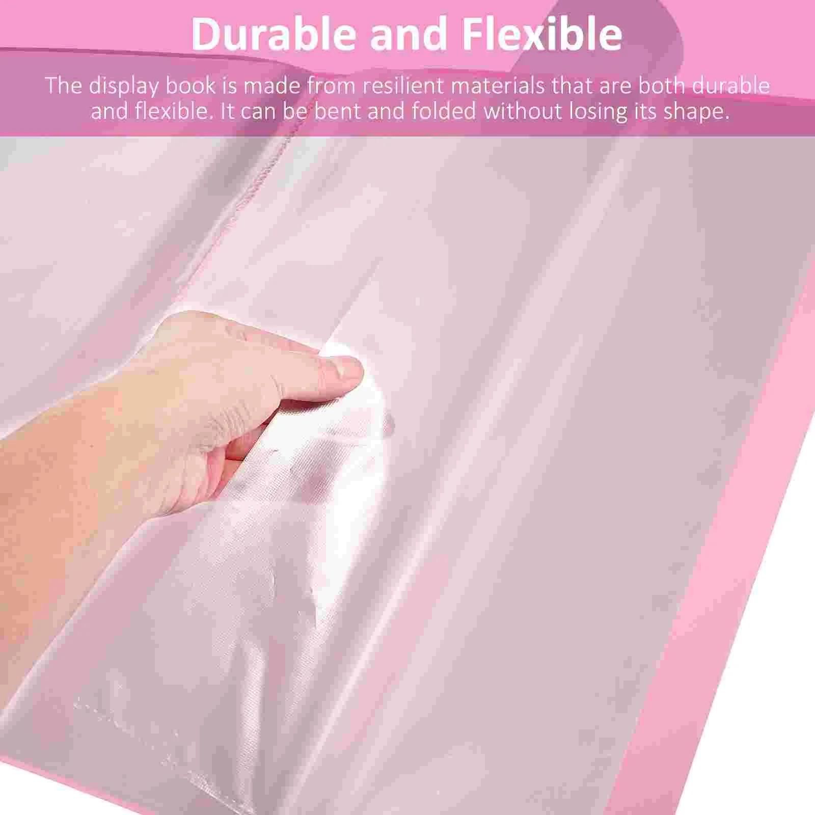 A3 Plastic Binder Sleeves Presentation Book with Clear Folders Posters Portfolio Case for Artwork Combination Large