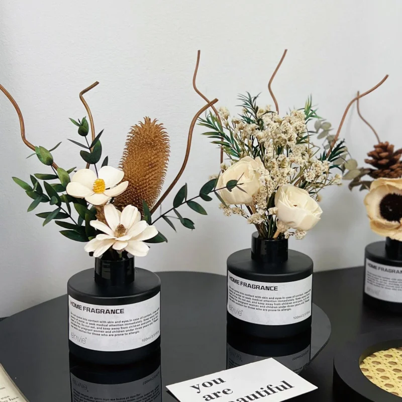 

Flameless Aromatherapy Home Indoor Long-lasting Bedroom Lazy Weekend Bathroom Dried Flower Decoration Niche Indoor Fragrance