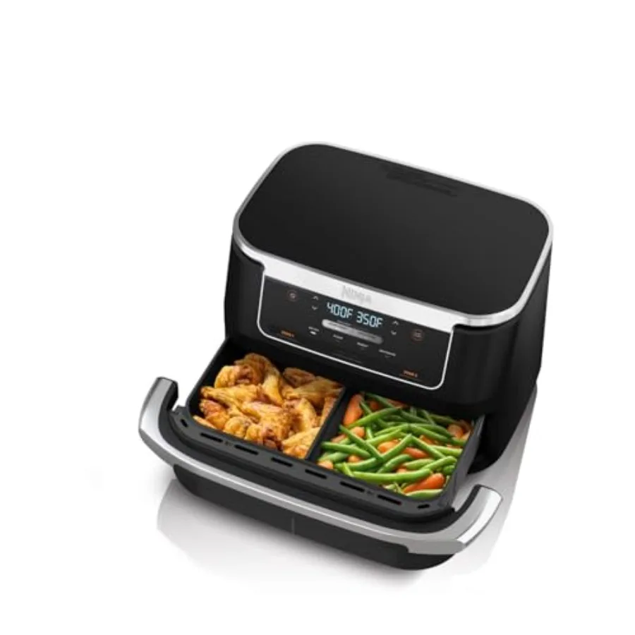 

Ninja 4-in-1 Dual Basket Air Fryer with Divider 7 Qt MegaZone Capacity Independent Controls Rapid Air Circulation Digital Touch