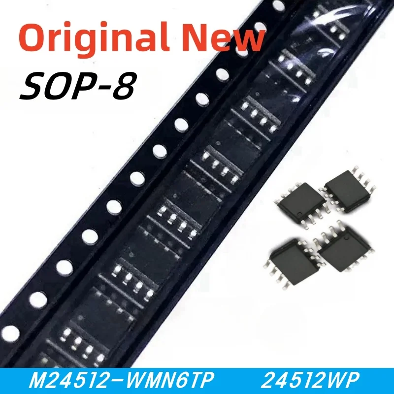 

10pcs 100% New M24512-WMN6TP 24512WP sop-8 Chipset