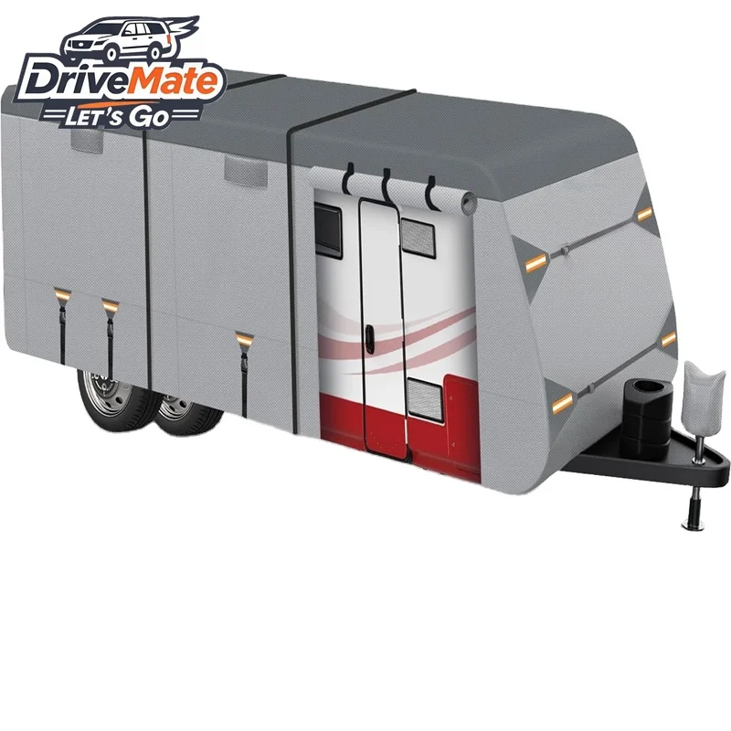

7-Layer Heavy Duty Camper Cover UV Resistant Waterproof Motorhome RV Cover for Travel Trailers