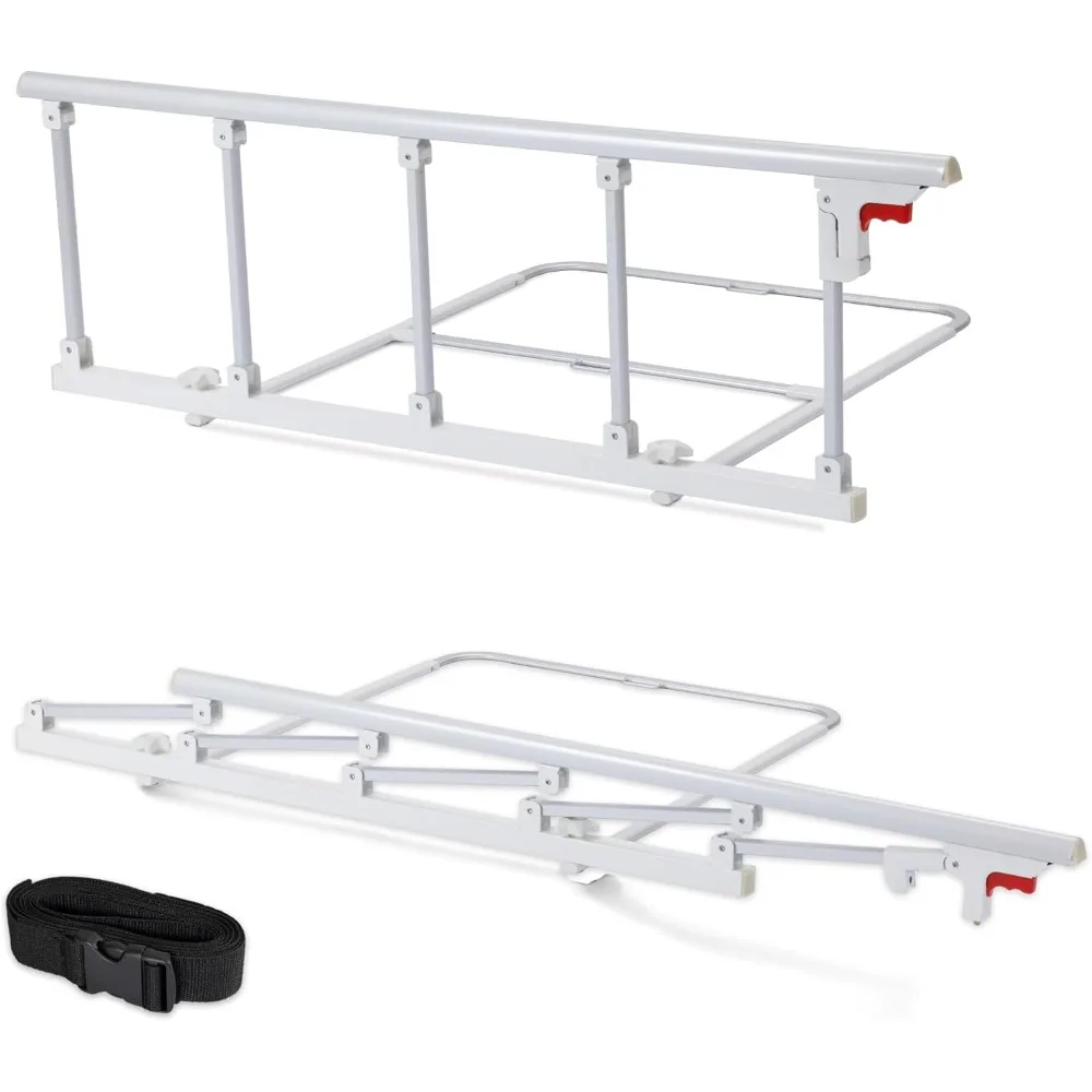 

Bed Rails for Elderly Adults, Folding Bed Assist Seniors Safety Bed Guard Rail Handle to Prevent Falling Out of Bed, 48.6"x16.3