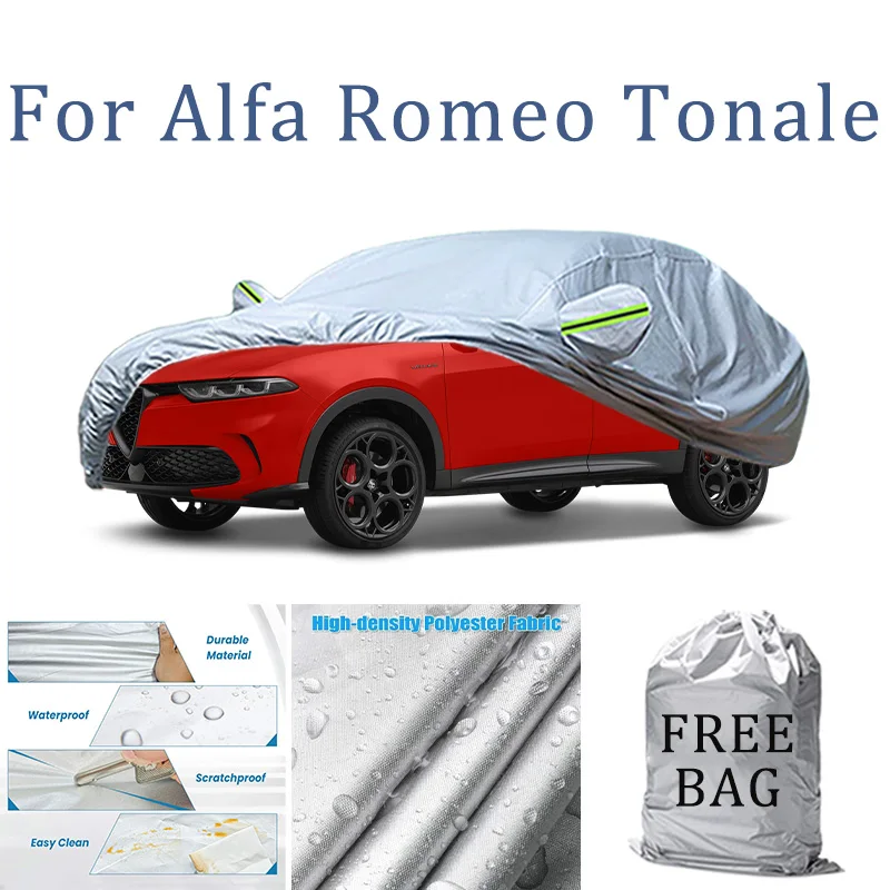 

For Alfa Romeo Tonale Car Cover Car Waterproof All Weather Automobiles Full Exterior Covers - Sun-proof Outdoor Anti scratch