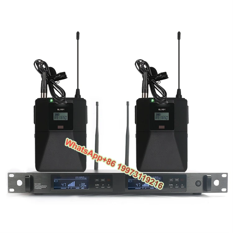 

Профессиональный вокальный микрофон QLX24D QLXD4, двухканальный для сцены, ручной микрофон BETA58, гарнитура QLXD4, беспроводной микрофон