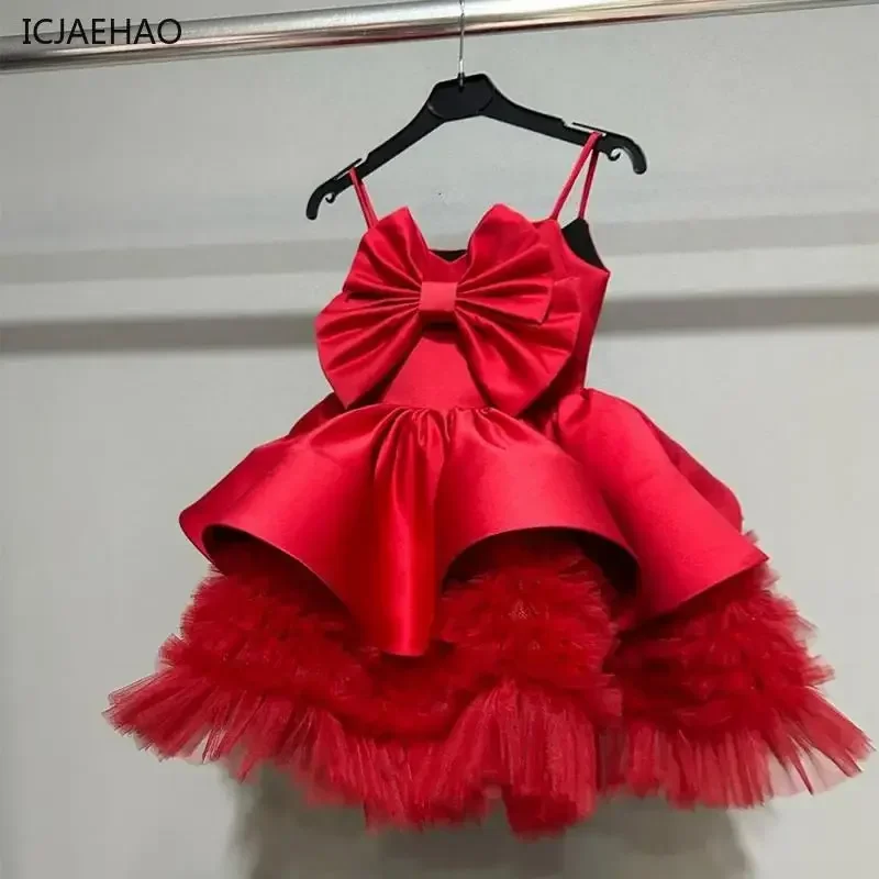 

Элегантное праздничное платье принцессы для девочек, пышные платья, модный прогулочный костюм на бретельках, платье, детское бальное платье без рукавов