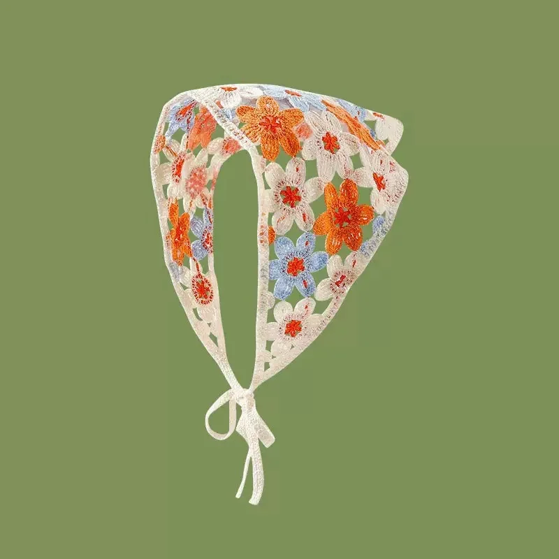Mode Kanten Driehoek Hoofddoek Romantische Bloemen Kant Haar Sjaal Wraps Reizen Foto Hoofdband Haaraccessoires