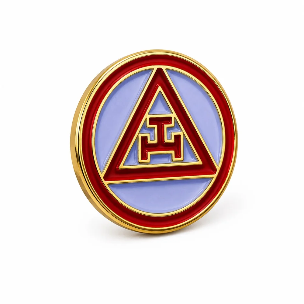 Royal Arch Circle Masonic Lapel Pin Gold Metal Masonic Brooch Badge Elegant Fashion Suit Jacket Accessories Gifts