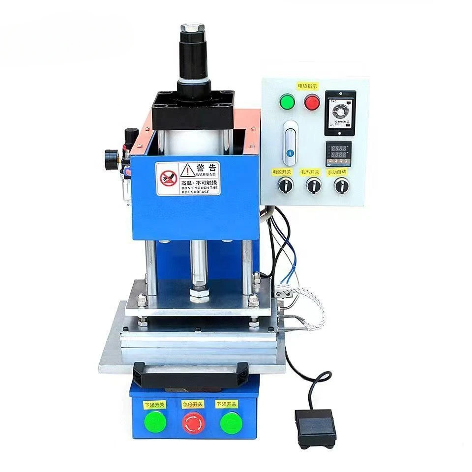 20*30 Cm Automatic Pneumatic Hot Stamping Foil Embossing Machine Pneumatic Leather Paper Wood Machine Heat Press Machine