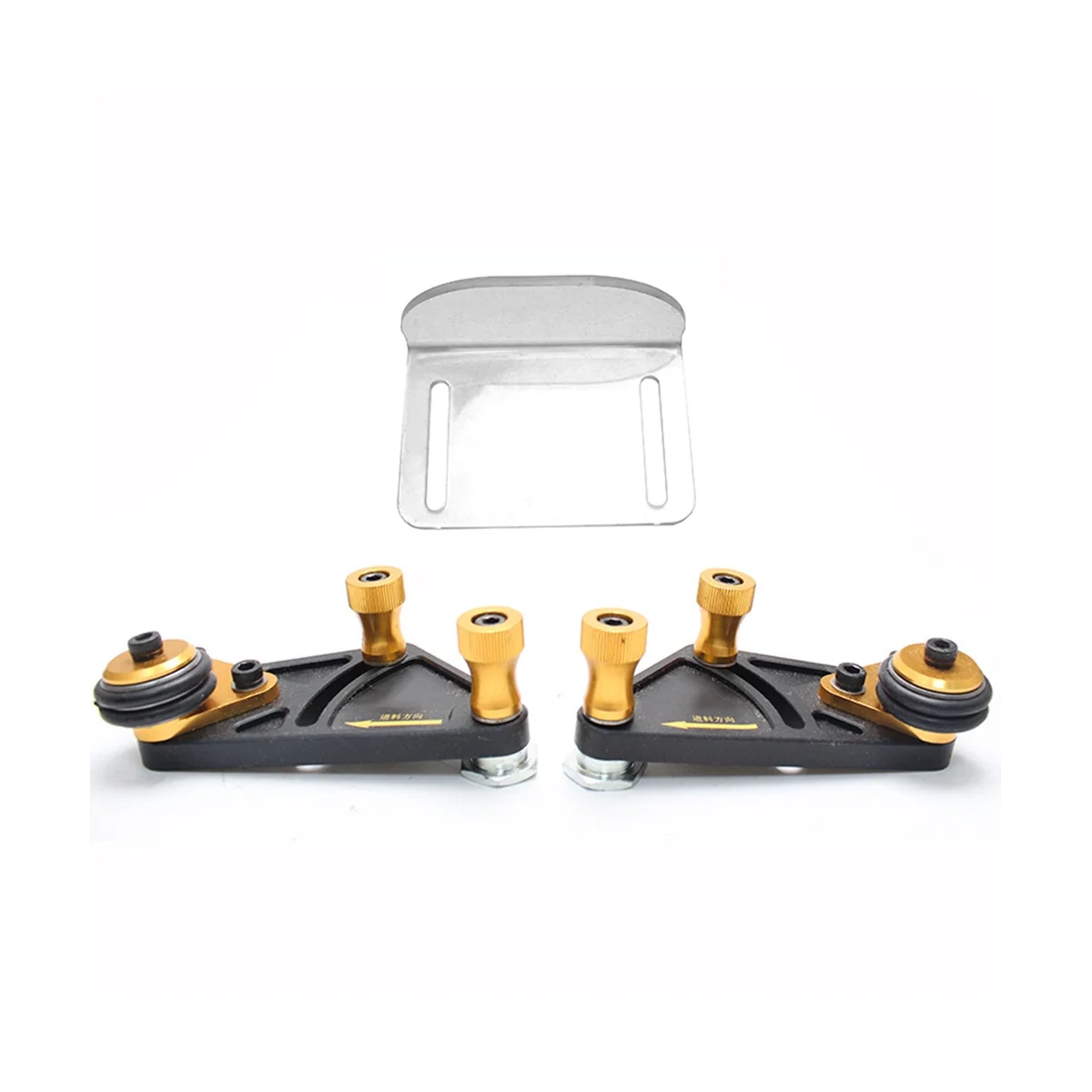 ABIS-2PCS งานไม้อลูมิเนียมอเนกประสงค์ Feather Loc บอร์ดเลื่อยตารางกด Feeder Guider Safety Push Tool