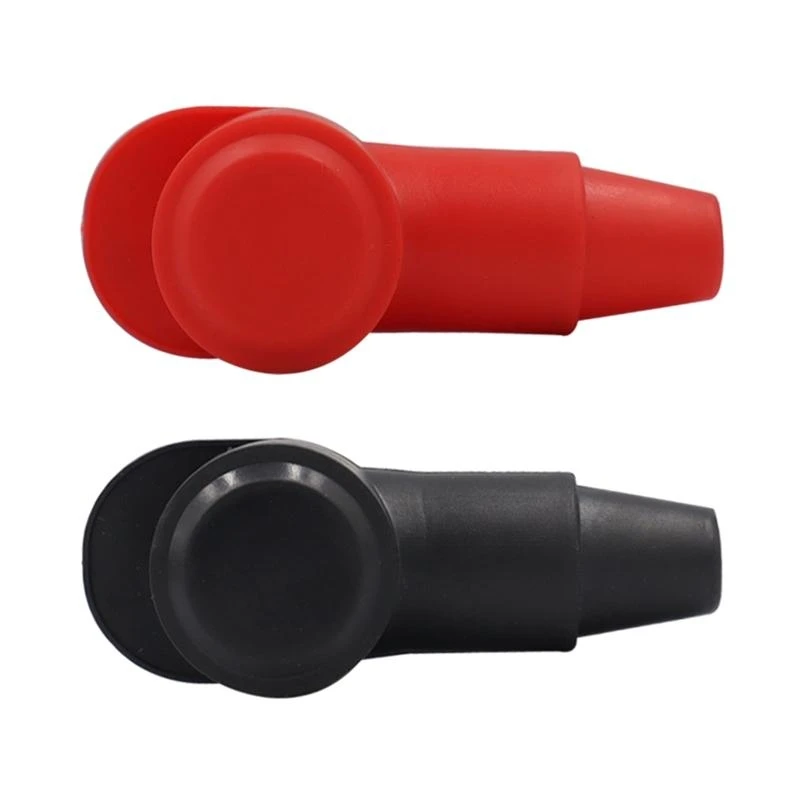 H7BD 2x Car Battery Terminal Covers Cap Insulating Dust Protector Negative Positive Battery Insulating Covers Car Accessories