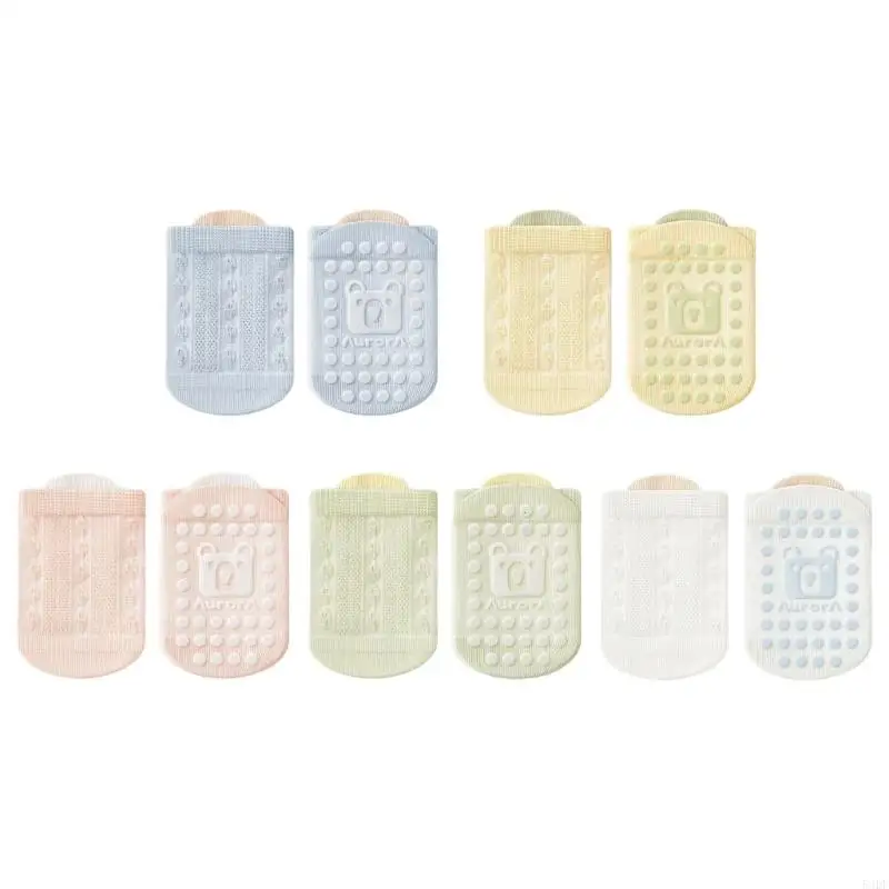 54DF 5 Pair Baby Socks Nonslip Bottom Lovely Pattern Multi Color Hosiery Stretchy