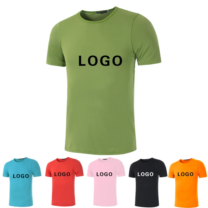 Summer Modal Elastic T Shirt Print Logo Customization For Men Women Spring Running Sports Diy Photo Team Uniform Working Clothes