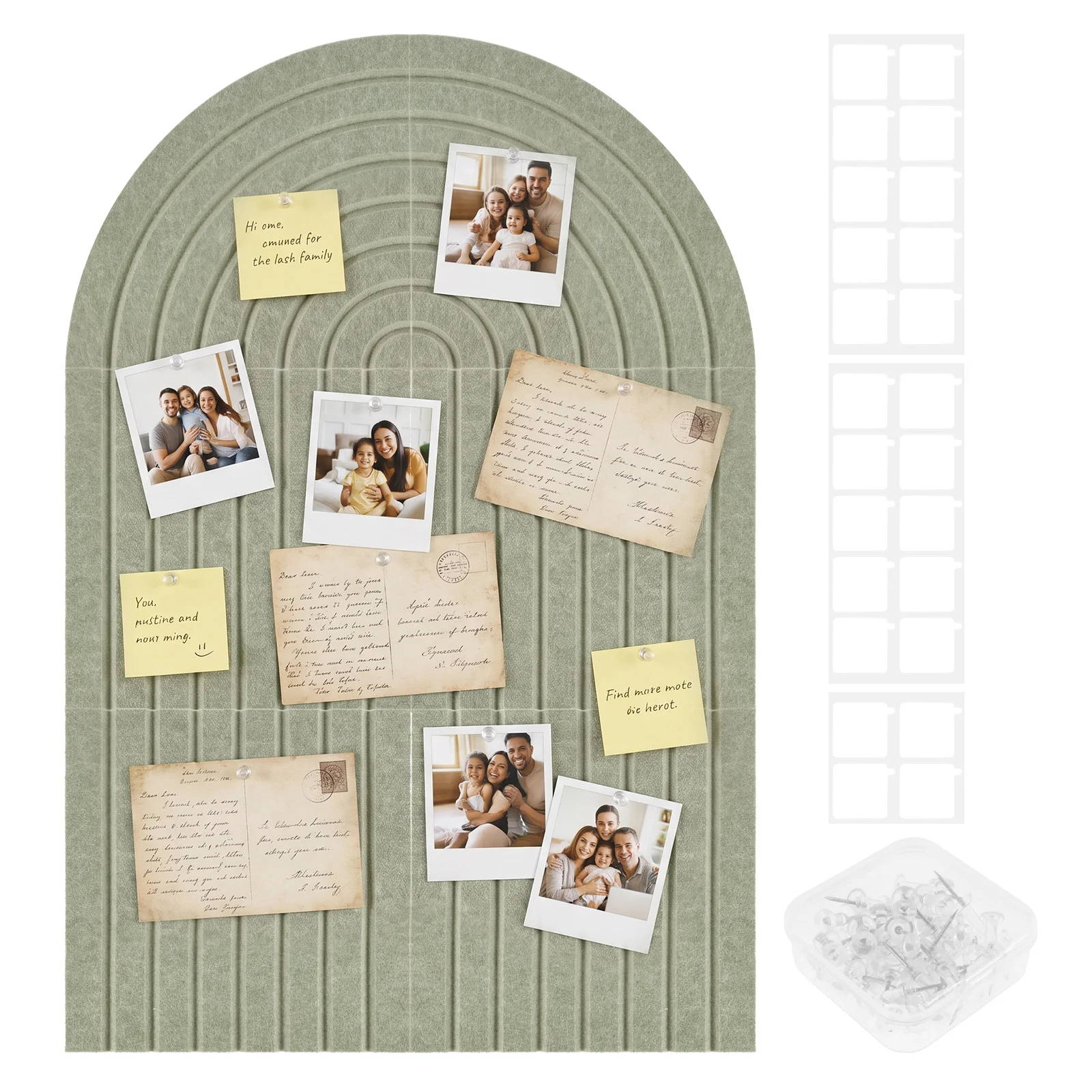Arched Felt Bulletin Board 35.43