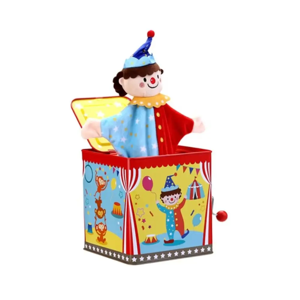 Con musica Giocattolo musicale per bambini Educazione precoce in metallo Carillon classico Cartone animato Montessori Jack nella scatola Regalo divertente per bambini
