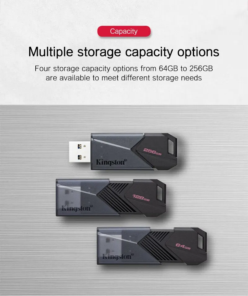 Kingston แฟลชไดรฟ์ USB เพนไดรฟ์ dtxon pendrive 32GB 64GB 128GB 256GB CLE USB 3.2แฟลชดิสก์ mini Memory Stick 3.0