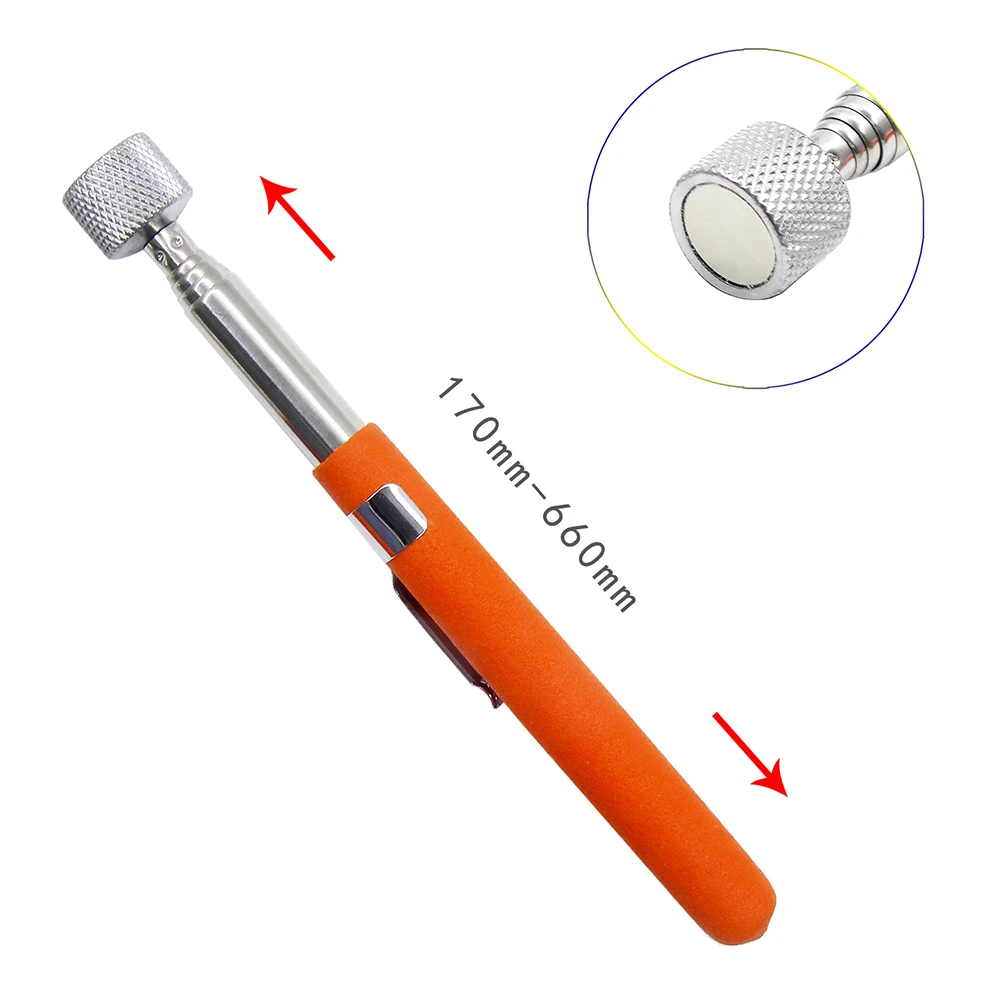 Telescoping Wand Magnetic Pickup Tool DIY Durable Easy Operate Exquisite Lightweight Metal Nuts Multifunctional