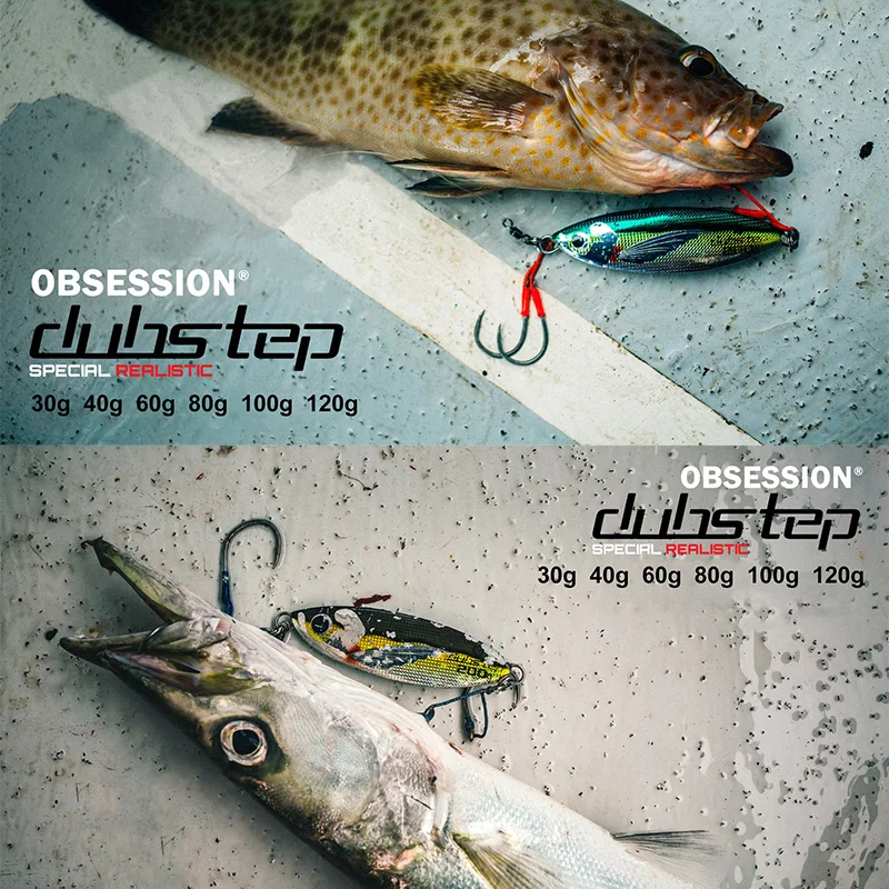 OBSESSION J93 60g 80g Meer Angeln Langsam Jig Metall Jigging Löffel 3D Druck Laser Künstliche Köder Jig lockt Super Harte Angeln Köder – Detail 1