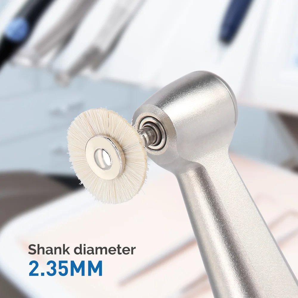 10pcs Dental Polishing Brush Wheel RA2.35mm 135℃ Autoclavable