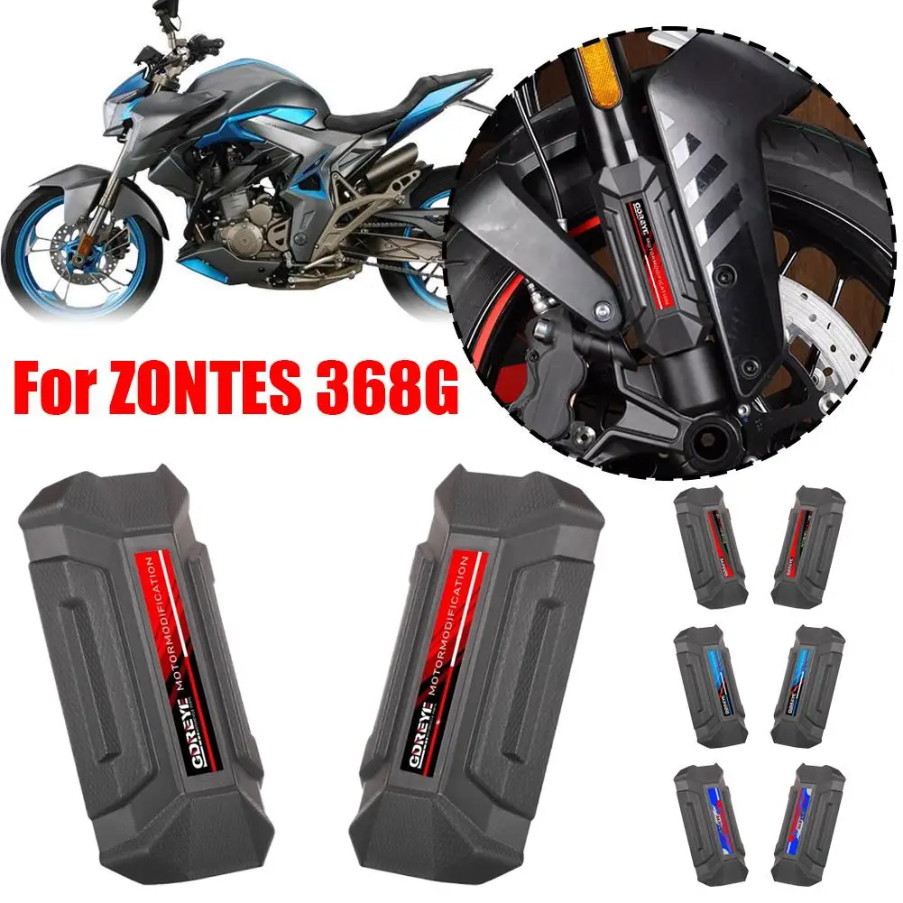

For Zontes 368g 2024 2025 Accessories Shock Absorber Protector Front Cover Mudguard Zontes Fork Guard Slider 368g Front Y2n4