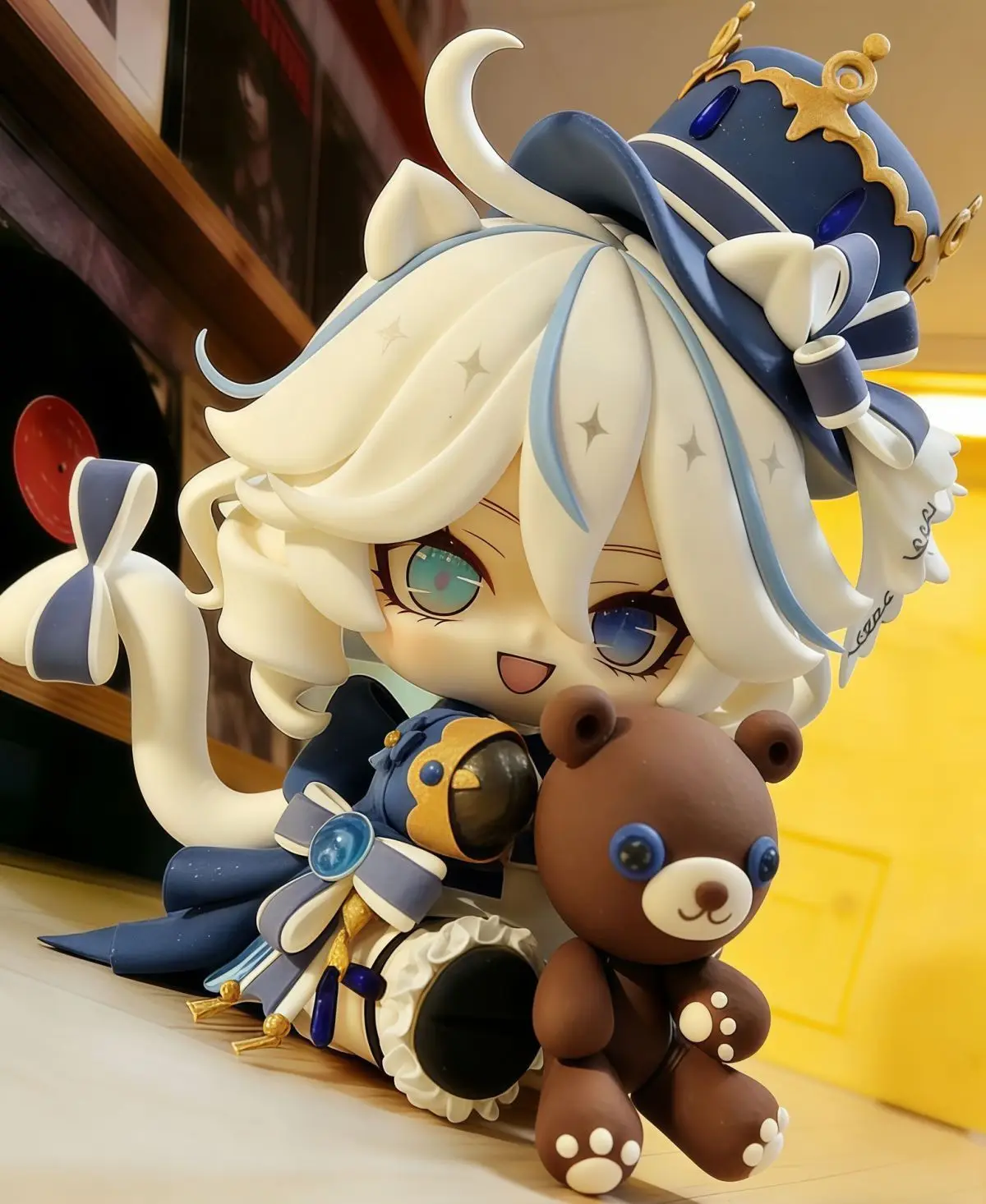 New Anime Genshin Impact Furina Cosplay PVC Action Figure Desktop Ornaments Cartoon Props Birthday Gift view 5