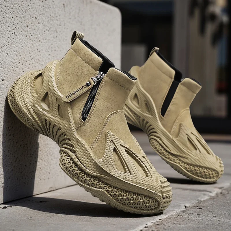 

Мужская дышащая обувь на плоской подошве с перфорированной сеткой и неглубокой шнуровкой, спортивная обувь известного бренда, повседневная обувь