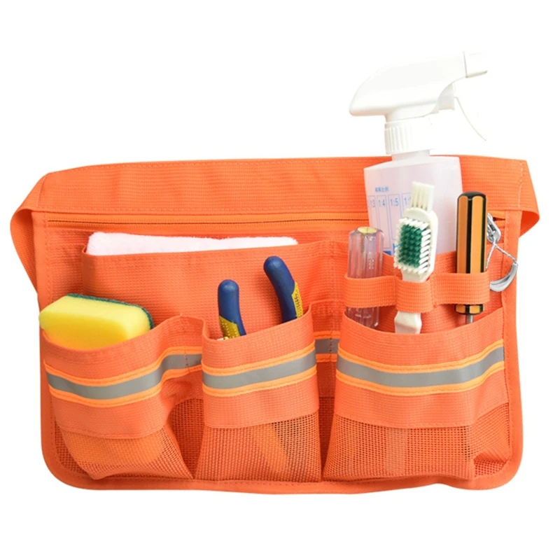Sac de rangement pour outils de nettoyage, sac de rangement pour outils de nettoyage Portable pour hôtel Restaurant, sac à outils de ceinture pour serveur avec poches