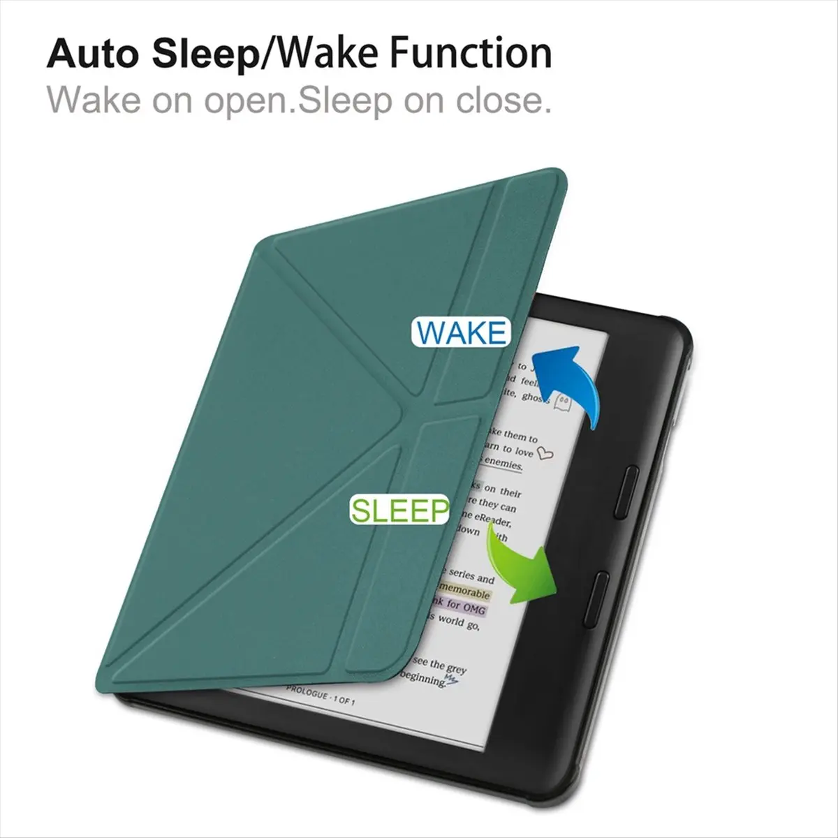 BaoBao- เหมาะสำหรับ KOBO E-Book Kobo Libra แท็บเล็ตสี ฝาครอบป้องกันแบบทรานส์ฟอร์เมอร์ส ทนทานต่อการสึกหรอและป้องกันการลอก A