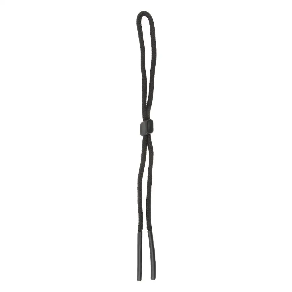 Óculos redutor cordão cordão, suporte de óculos, cinta final, preto, 2 a 4Pack