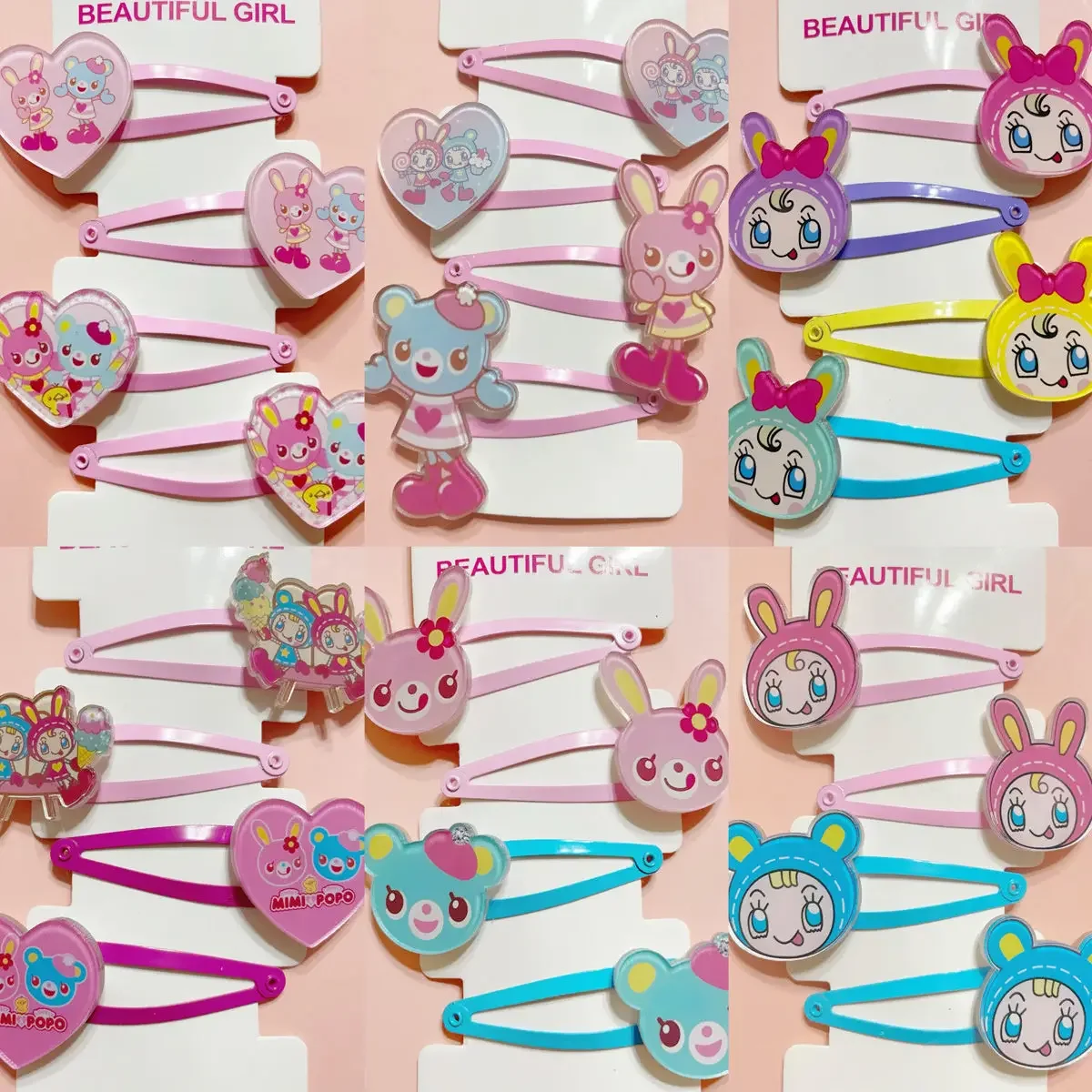 Japanese Sweet Cute Cartoon Hair Accessories Hair Fringe Hair Pins and Clips Hairbows for Girls Y2k Accesorios Para El Cabello