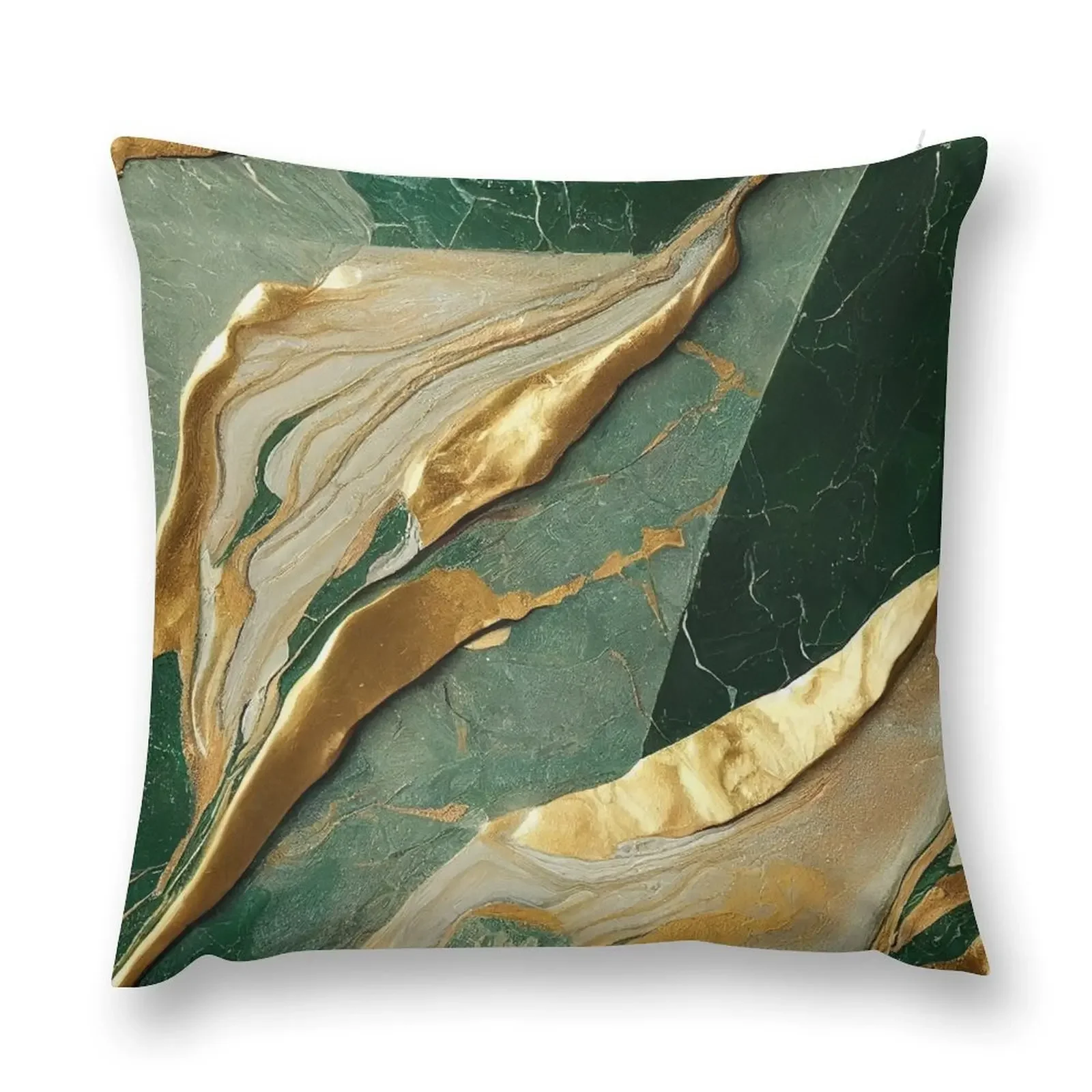 

green and gold gradient marble Throw Pillow Pillow Case Christmas Sofa Covers For Living Room covers for pillows pillow