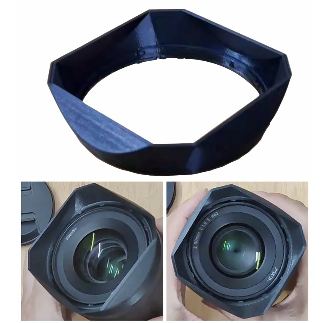 

Camera Square Lens Hood Shade Vintage Style Light Shield Mask Protective Cover for NIKON Z 50mm Mirrorless Lens SLR