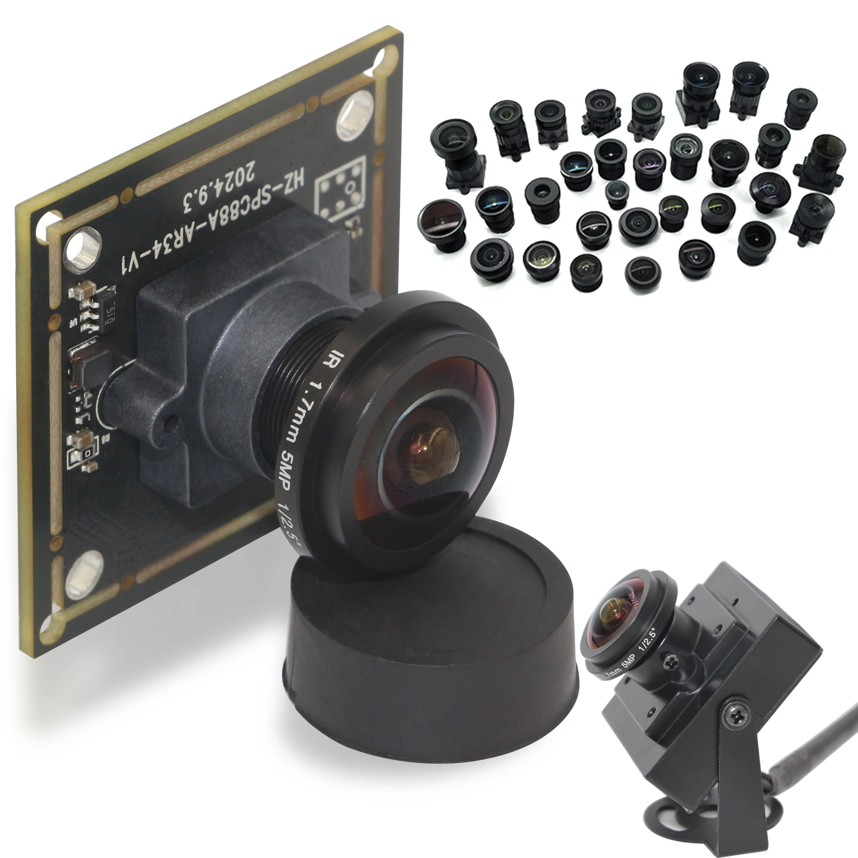 2MP AR0234 90FPS HDR Facial Recognition Color Global Shutter USB Camera Module 1080P 90 Wide Angle Industrial Inspection OEM