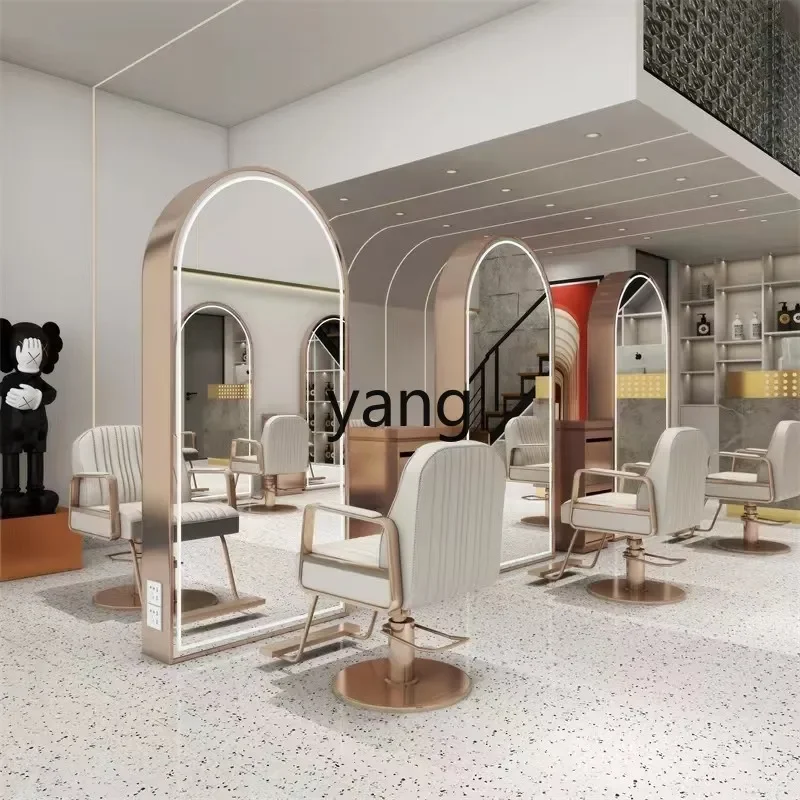 LM， floor-to-ceiling full-length mirror Internet celebrity double-sided haircut mirror Hair perm and dyeing fitting mirror table