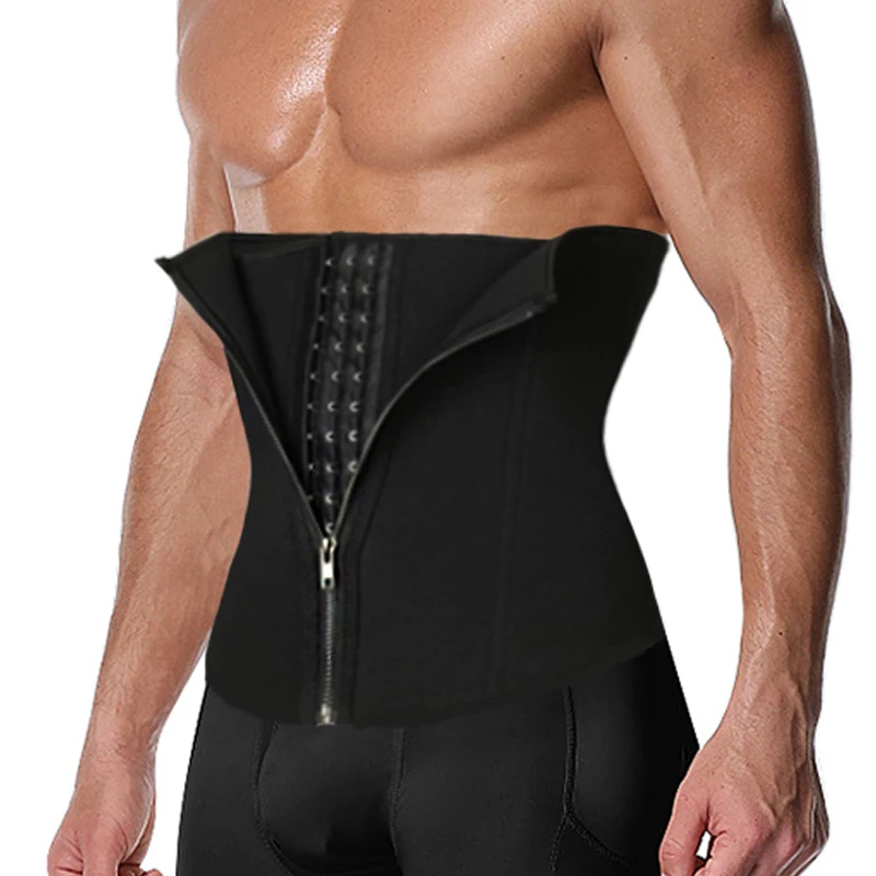 Men Compression Tummy Control Waist Slimming Belts Weight Loss Waist Trainer Body Shaper Corset Belly Tummy Trimmer Cincher