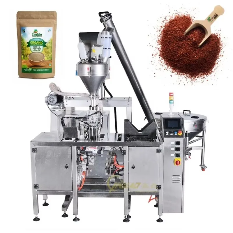 Packets Cosmetic Dry Yeast Powder Polybag Garlic Poweder Ground Pepper Packing Machine
