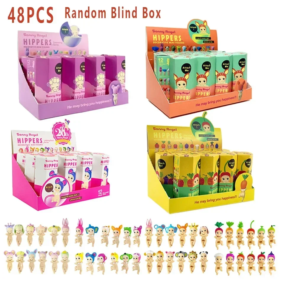 Sonny Angel Blind Box 20th Anniversary Hippers Looking Back Fruit and Vegetable Anime Figures Ornaments Dolls Fans Children Gift