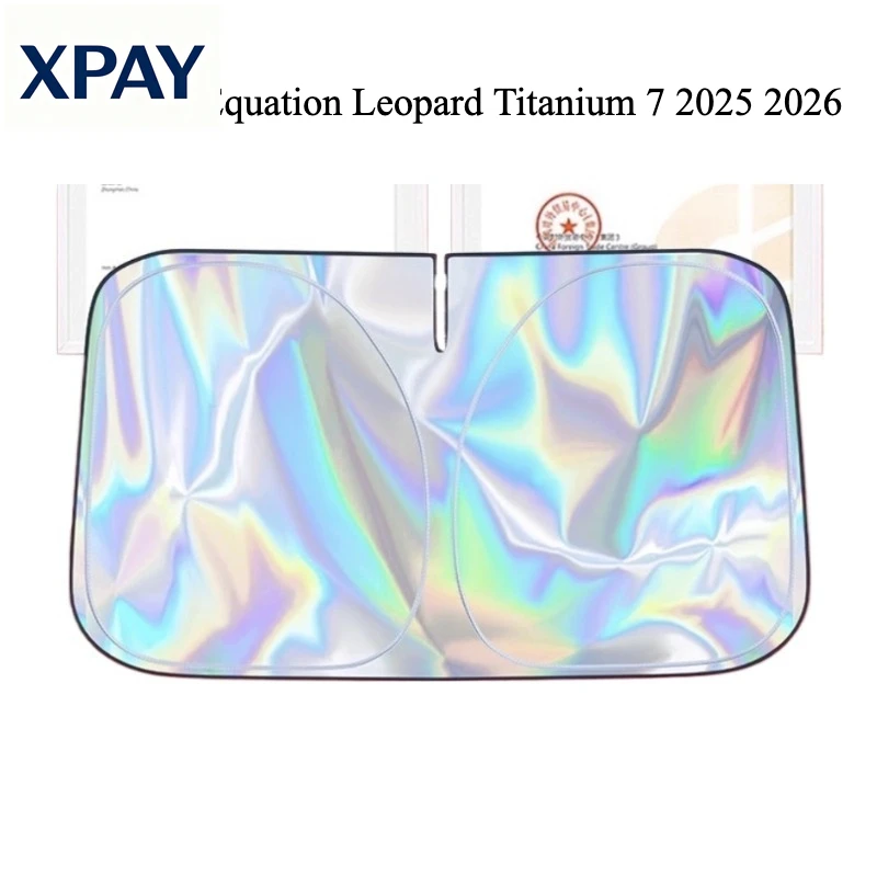 

Новый автомобиль для BYD Equation Leopard Titanium 7, солнцезащитный козырек на переднее окно, лобовое стекло, солнцезащитный чехол, УФ-блокировщик, летнее охлаждение, Acce