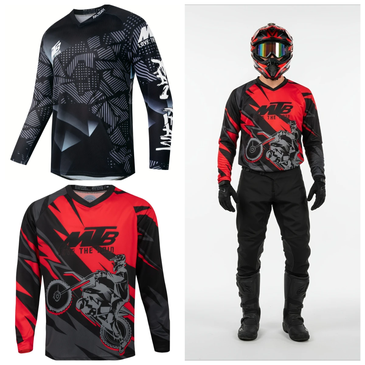 All-New 2026 Men's/Youth Sportswear: Enduro MTB & Downhill Long-Sleeve Jersey – Suitable for Brothers and Families