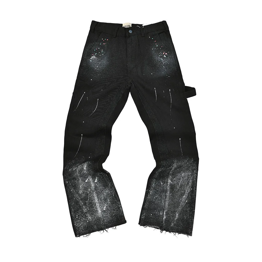 GALLERY DEPT American high street vibe splashing ink wash loose straight casual jeans