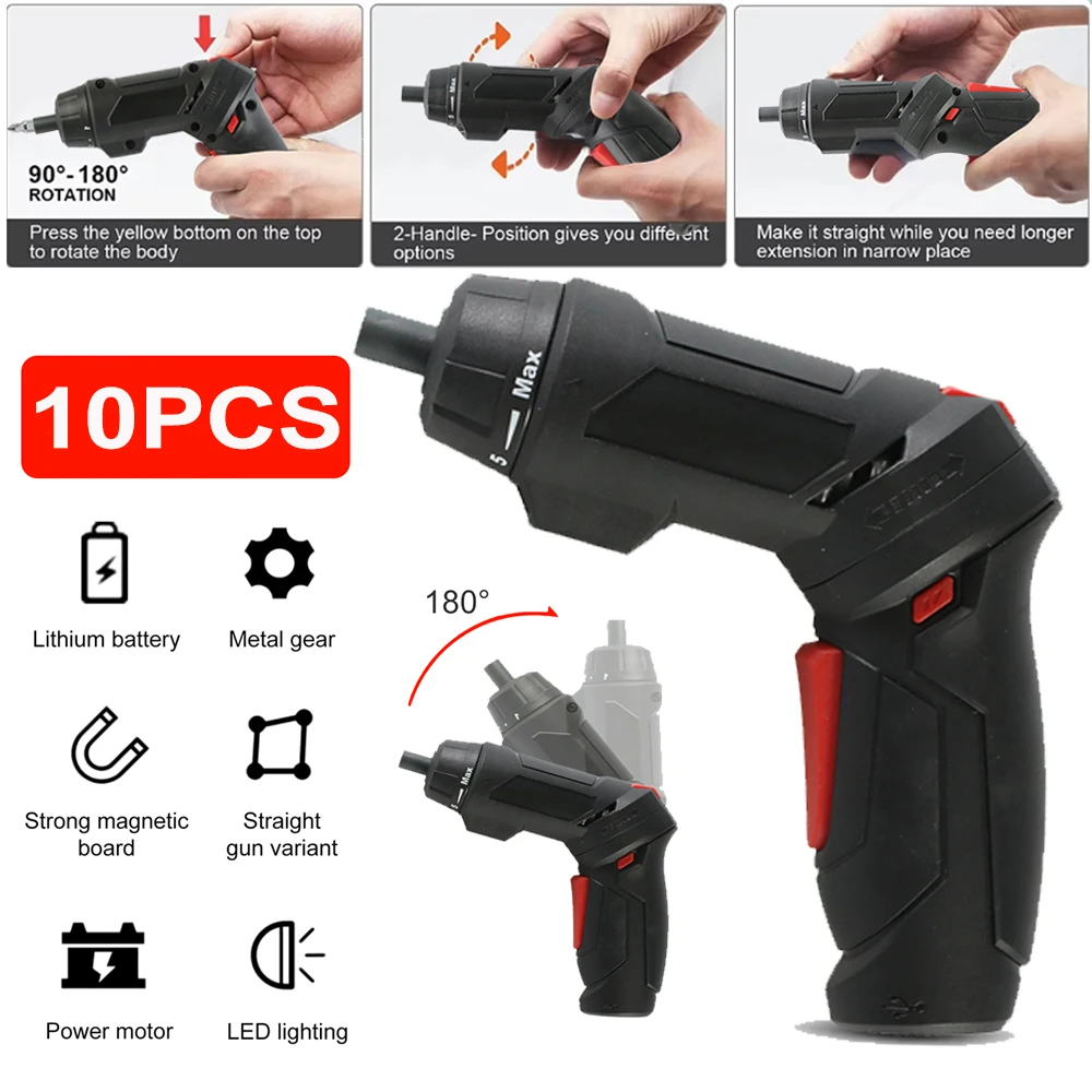 

Электроинструменты 3,6 В, бытовой ремонт, литиевая батарея 2000 мАч, мини-бытовая электрическая дрель, вращающаяся аккумуляторная отвертка