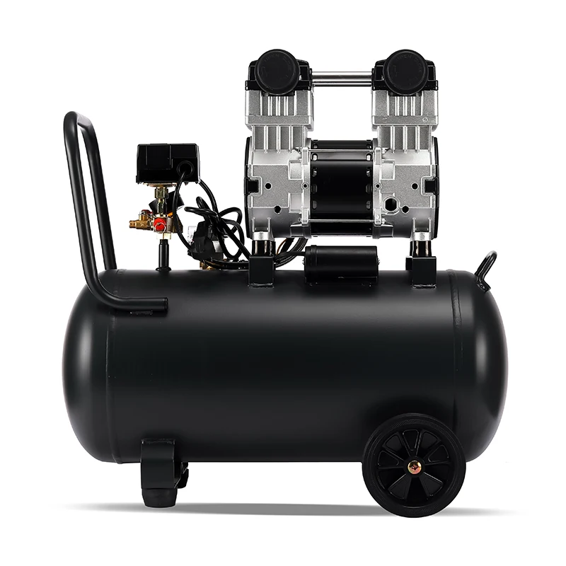 Oil Free air Compressor 50 Liter Low Noise Oil Free Silent air Compressor 50l 1440 Rpm 1500w 2hp 220V