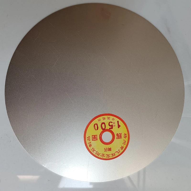 8インチ200mm無孔ダイヤモンド研磨ディスクコーティングフラットラップディスクジュエリー研磨工具