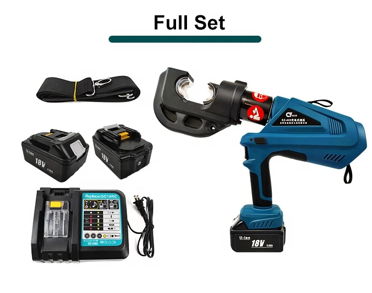 Outils de sertissage de câbles hydrauliques alimentés par batterie EZ-400