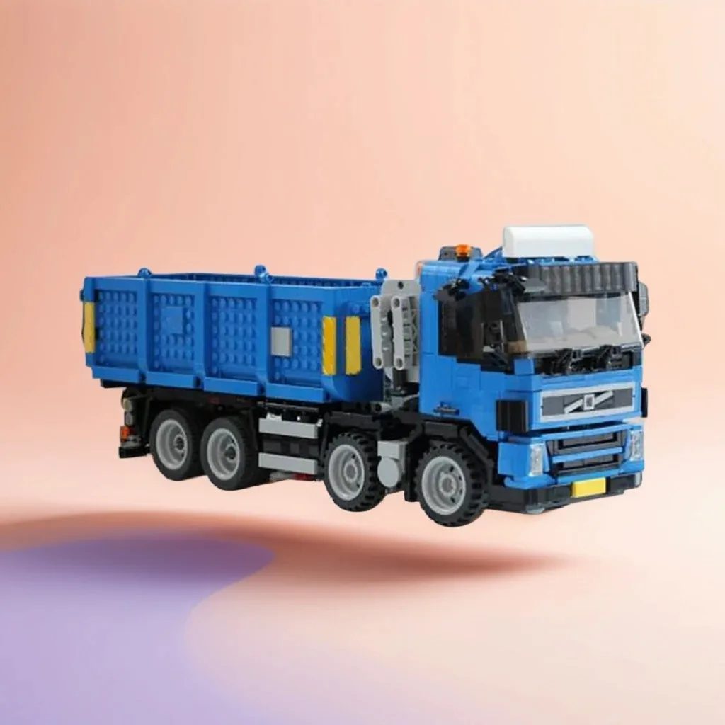 

1314 шт. Volvoes FM 8x2 контейнерный транспорт сверхмощный грузовик Hauler MOC образовательная модель строительные блоки игрушки на день рождения подарок