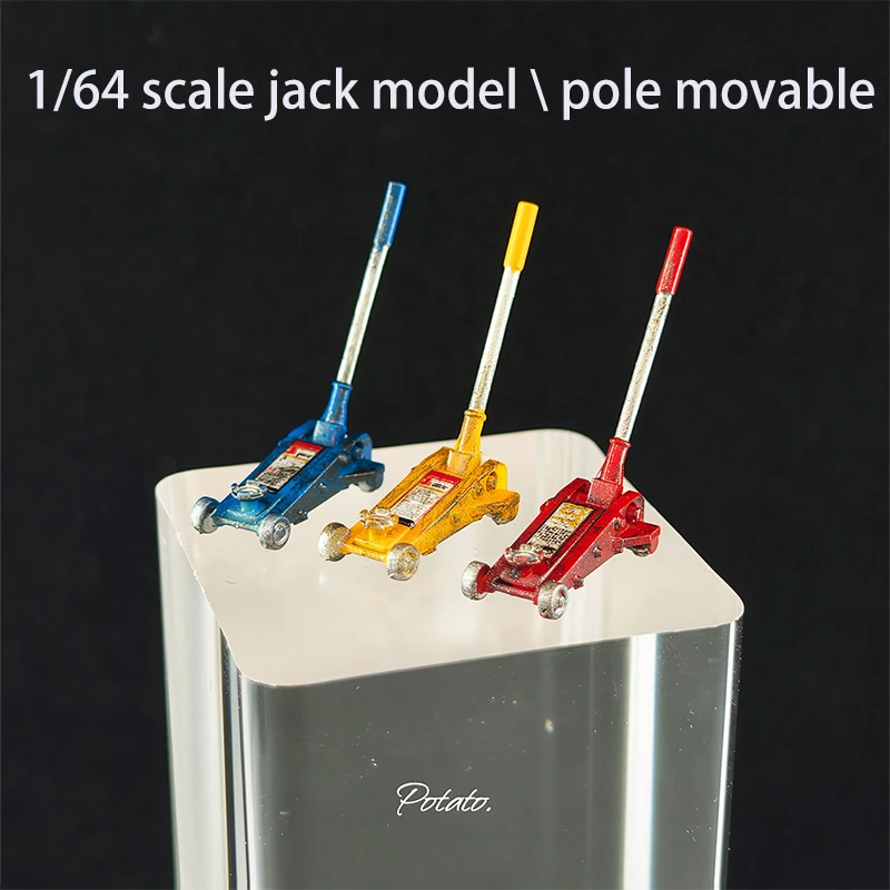 1/64 Proportional Pole Movable Jack Model Prop Ornament Car Scene Repair Workshop Scene Matching
