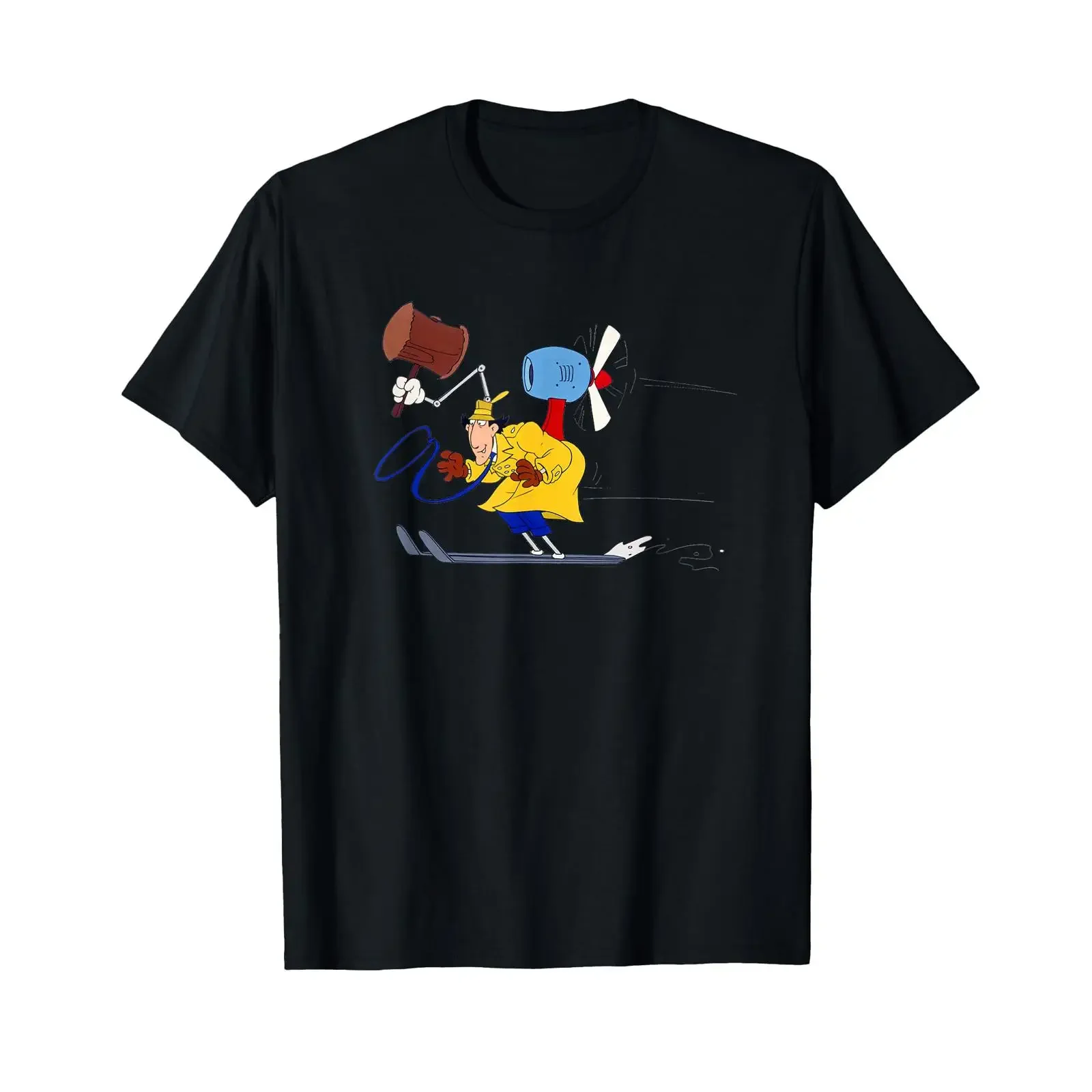 Inspector Gadget Adult T Shirt Classic 06 vintage Washed fashion designer clothes Soft graphic Comfortable Stretched